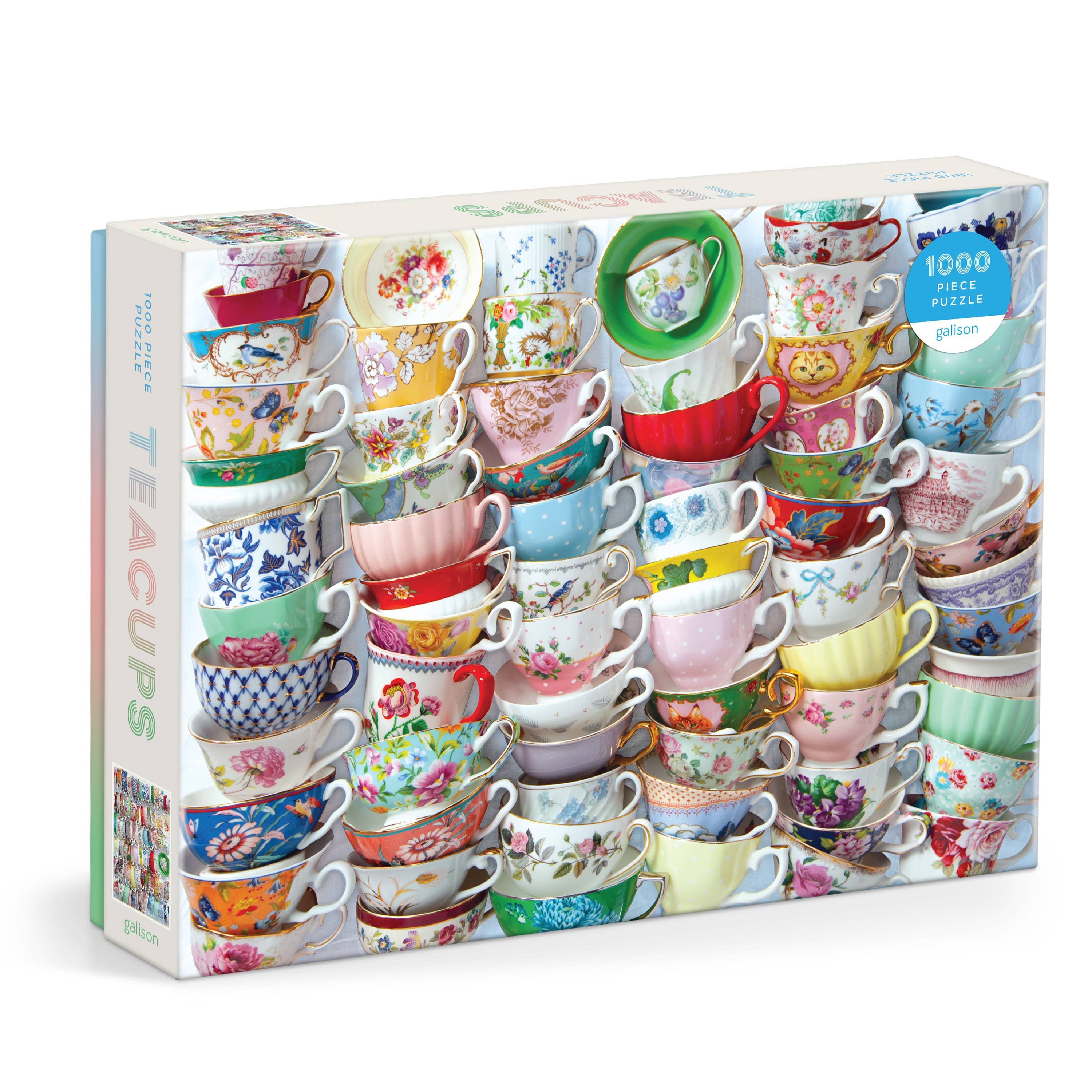 Galison Teacups 1000 Piece Puzzle