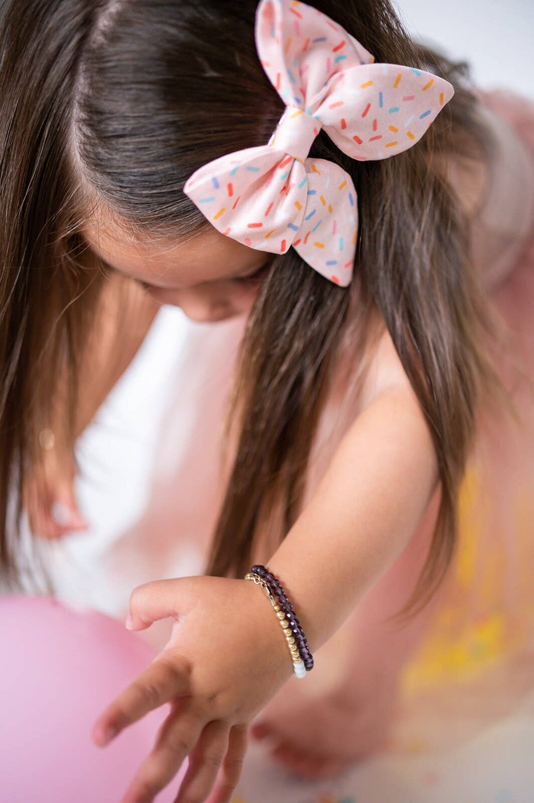 Pink Sprinkle Birthday Bows