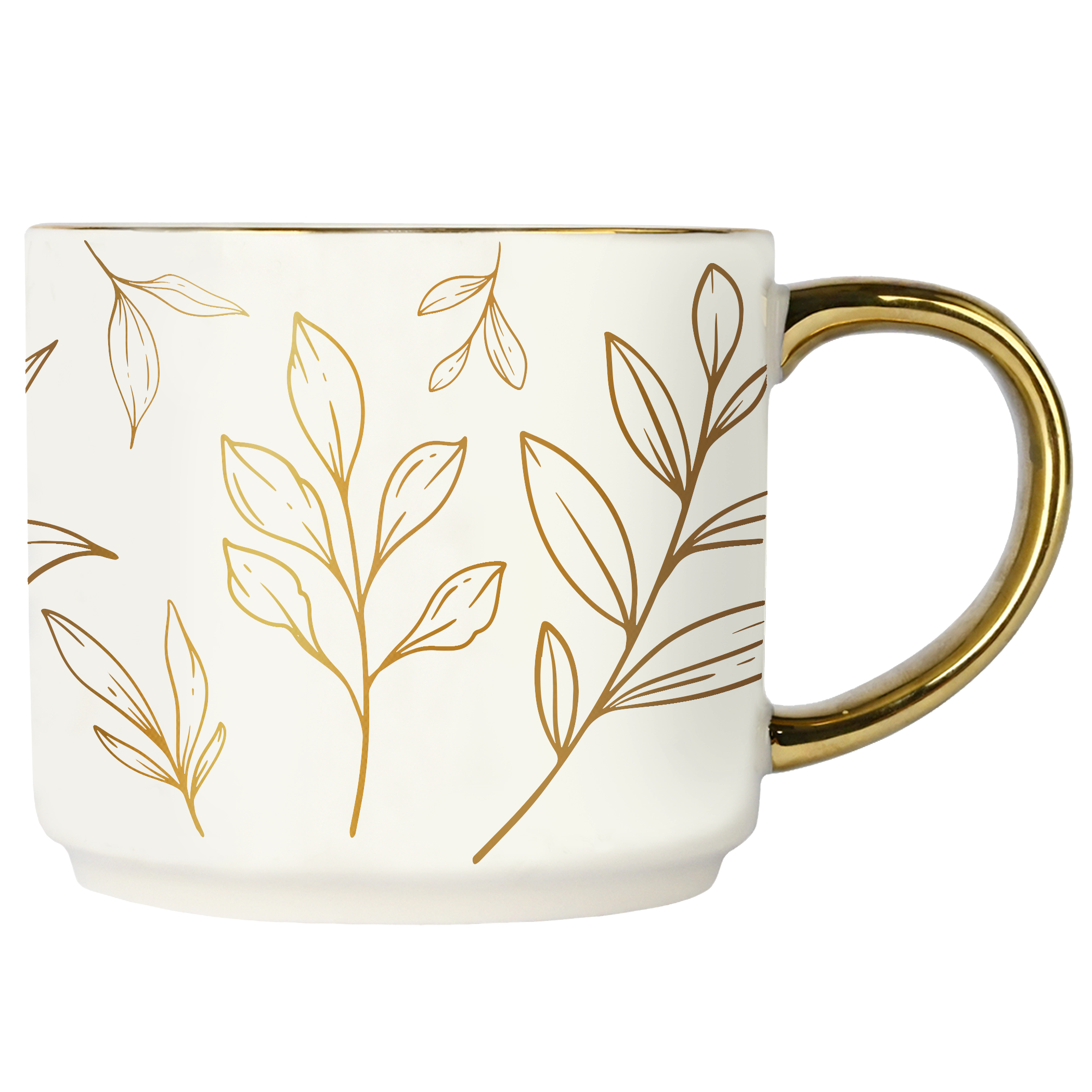 Sweet Water: Gold Leaves Coffee Mug