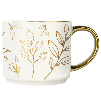 Sweet Water: Gold Leaves Coffee Mug