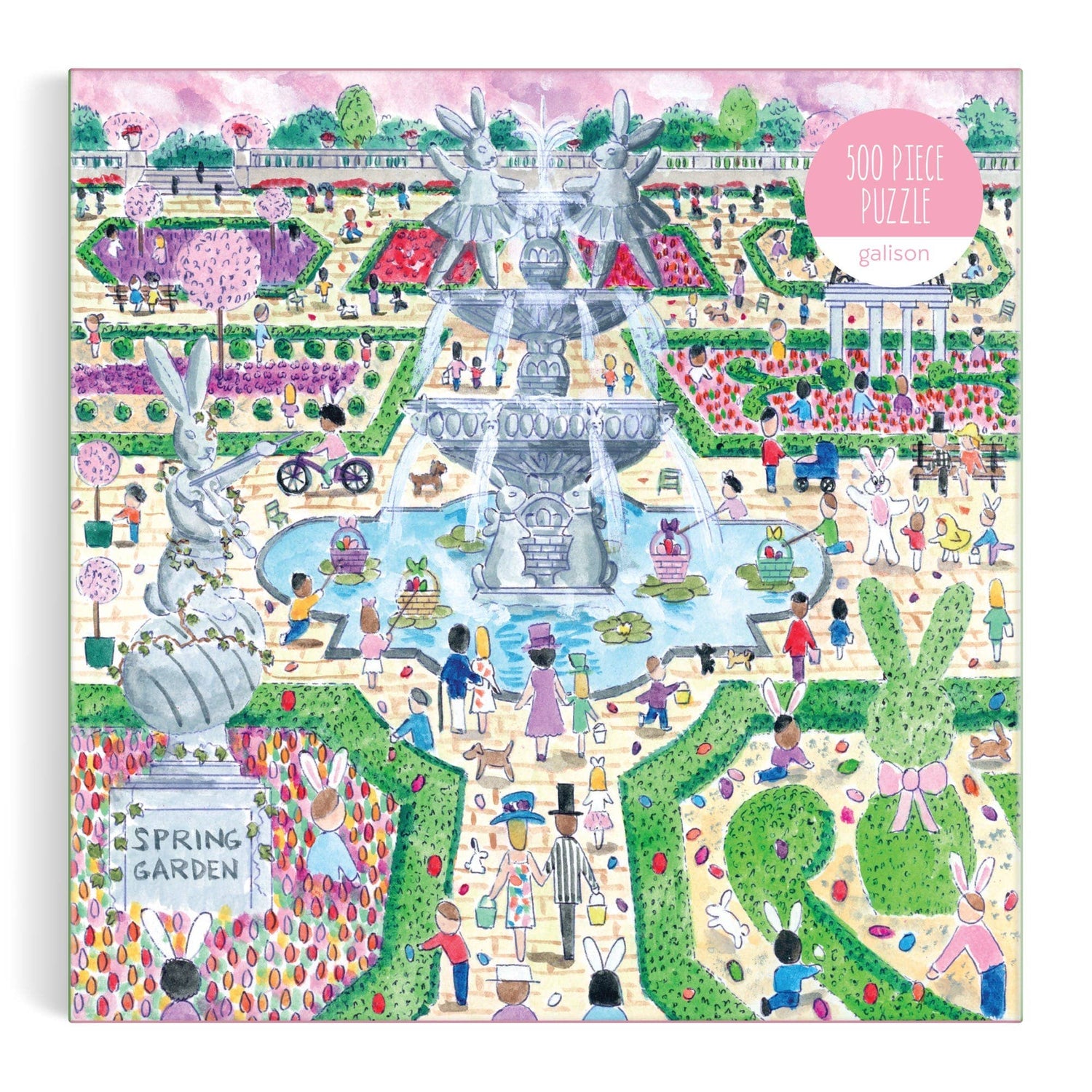 Galison: Michael Storrings Spring Egg Hunt 500 Piece Puzzle