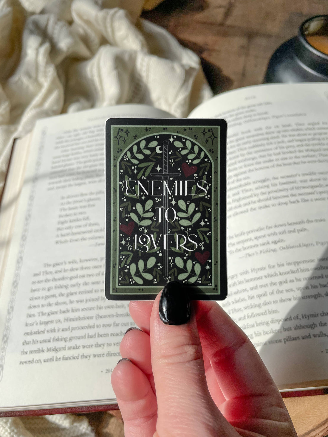 Enemies to Lovers Book Trope Waterproof Sticker