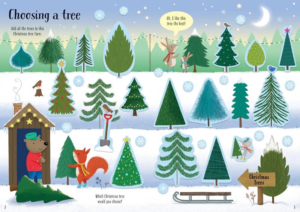 Sparkly Christmas Trees: Usborne by Jessica Greenwell