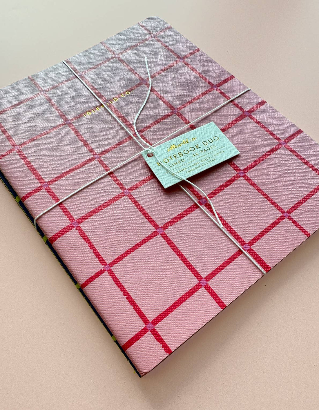 Pink Grid Notebook Duo