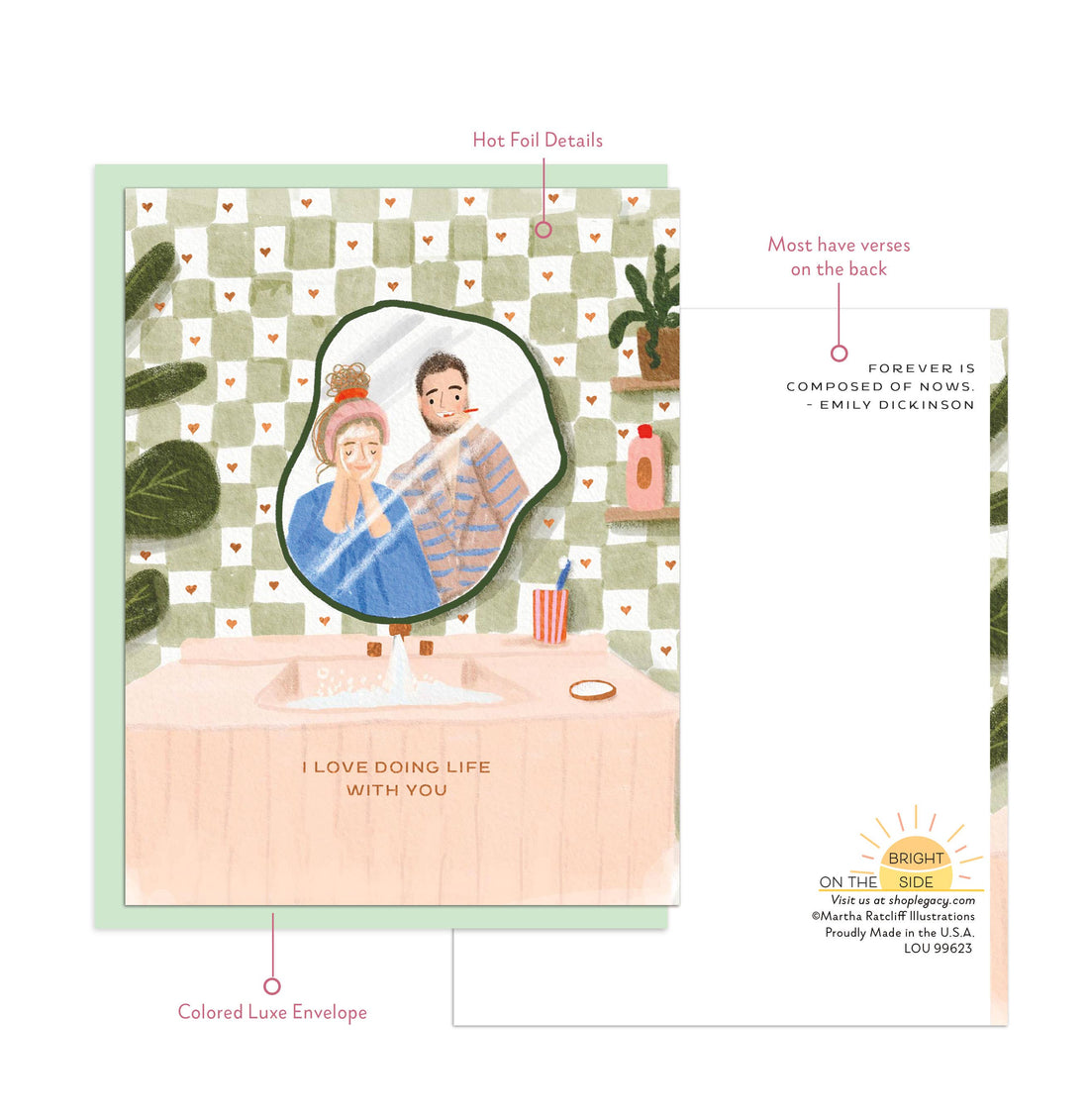 I Love Doing Life With You - In the Mirror - Friendship + Love Card