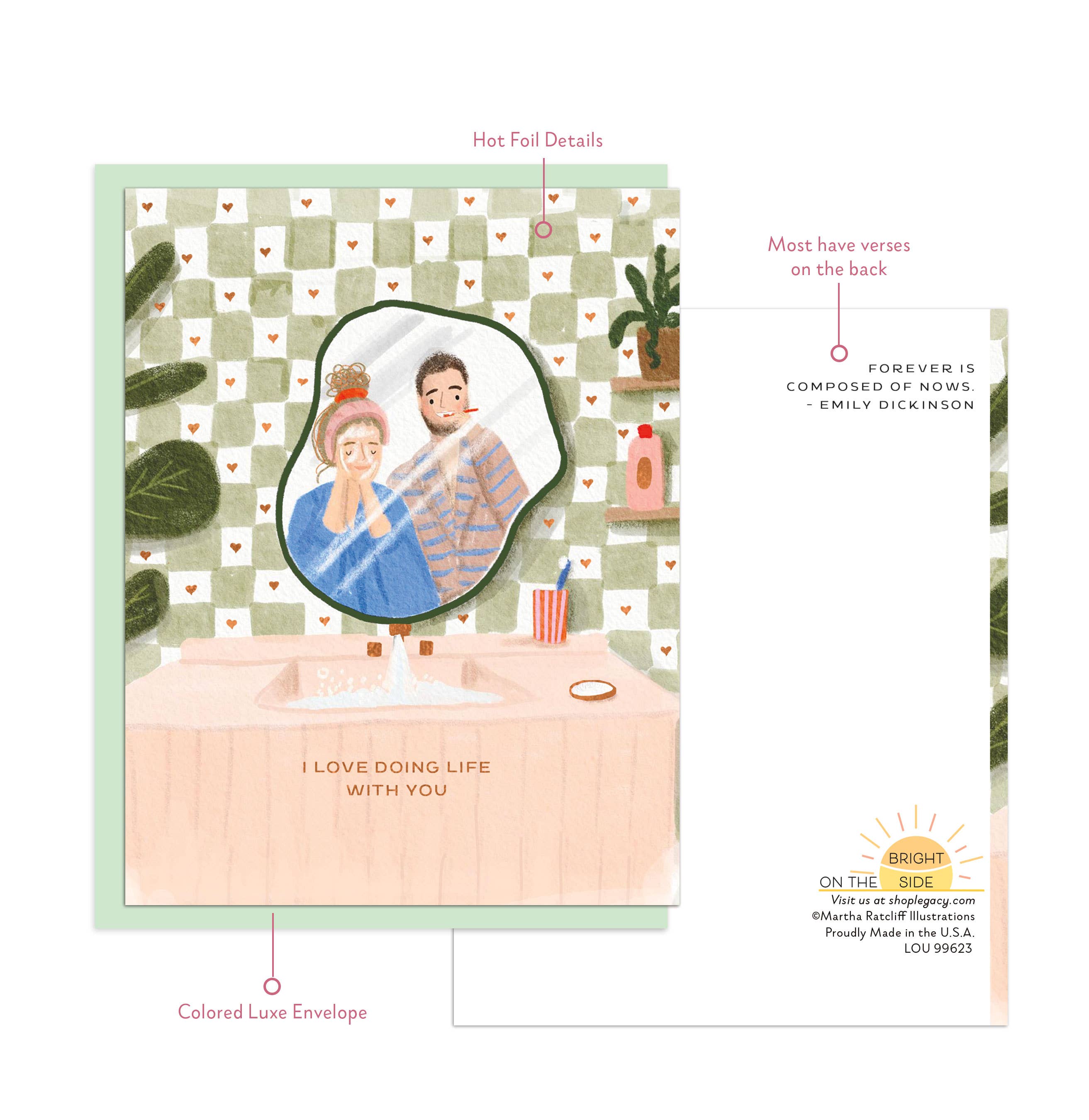 I Love Doing Life With You - In the Mirror - Friendship + Love Card