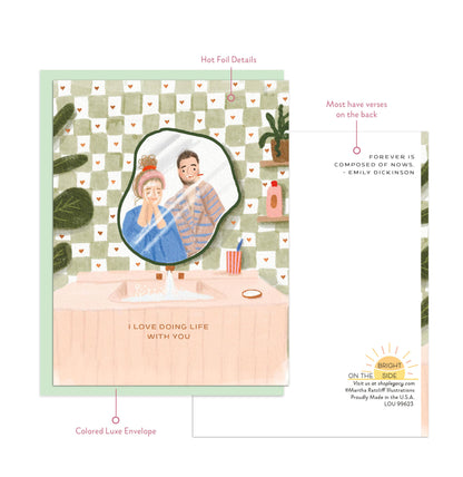 I Love Doing Life With You - In the Mirror - Friendship + Love Card