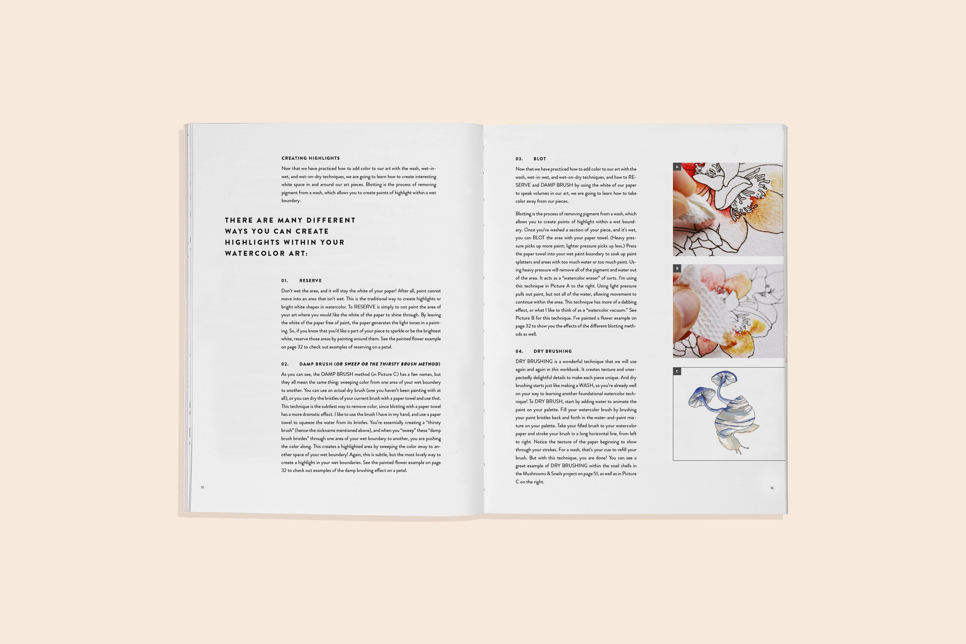 Watercolor Workbook 2: Flowers, Feathers, &amp; Animal Friends