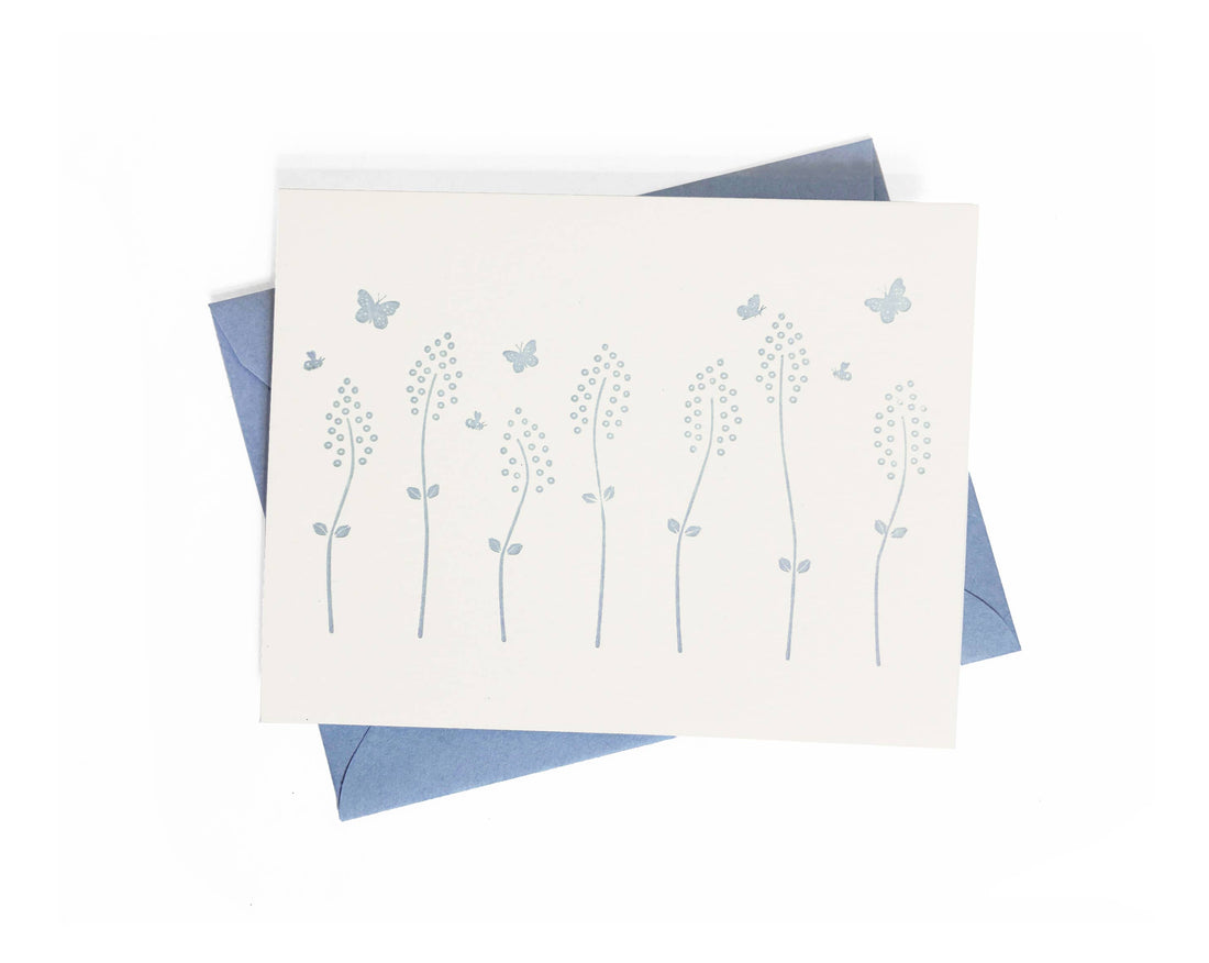 Wildflower Meadow Letterpress Card