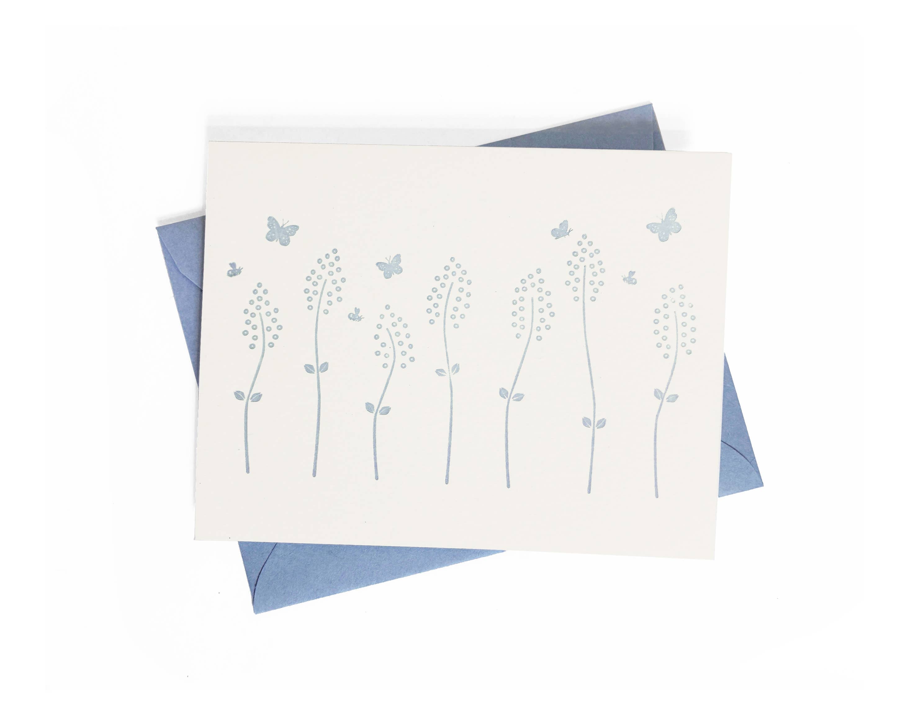 Wildflower Meadow Letterpress Card