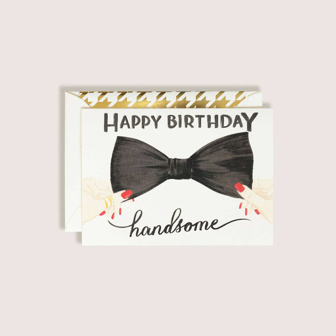 Happy Birthday Handsome Bow Tie Card