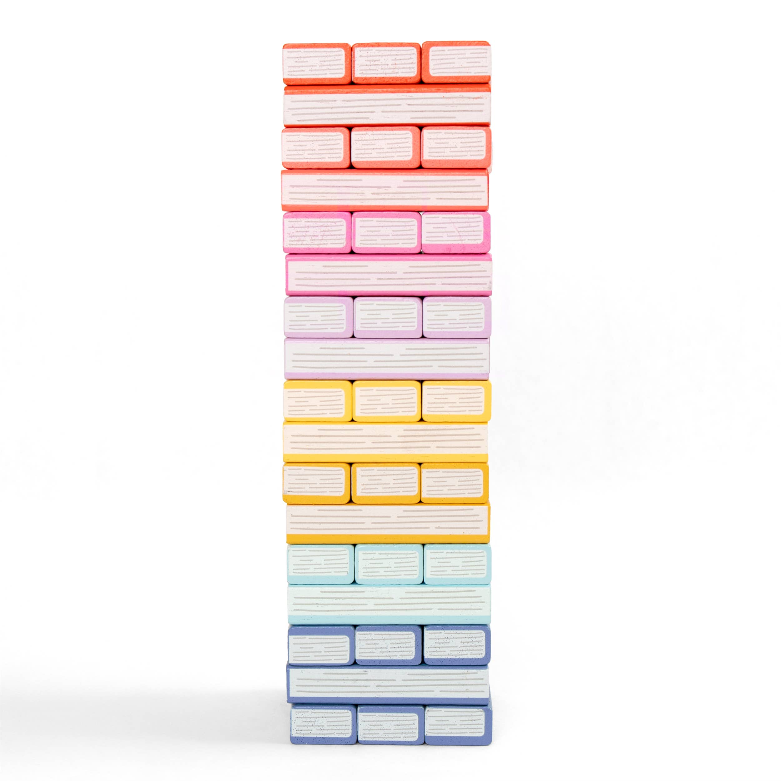 Tumbling Book Stack - Wooden Block Stacking &amp; Balance Game