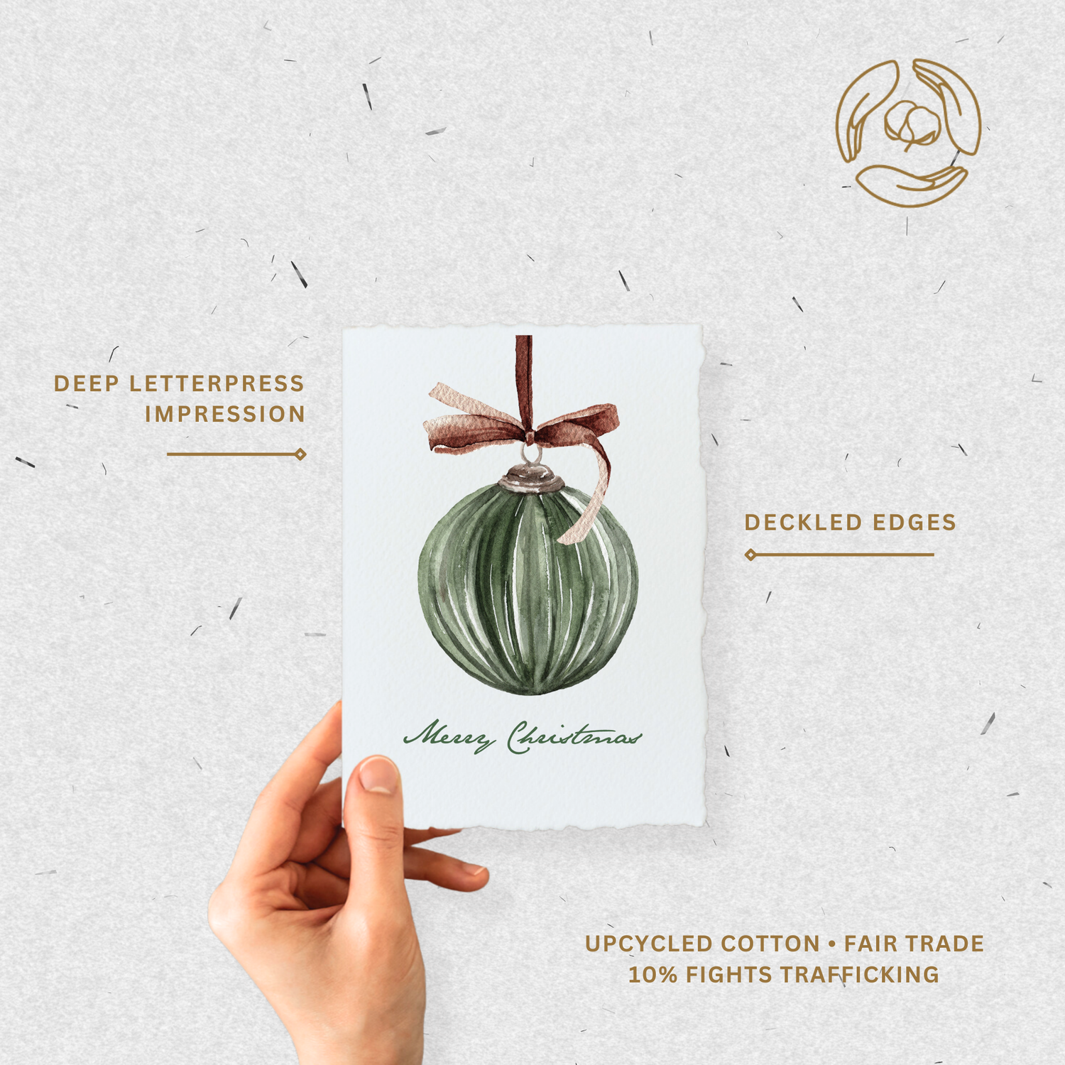 Merry Christmas Ornament Card
