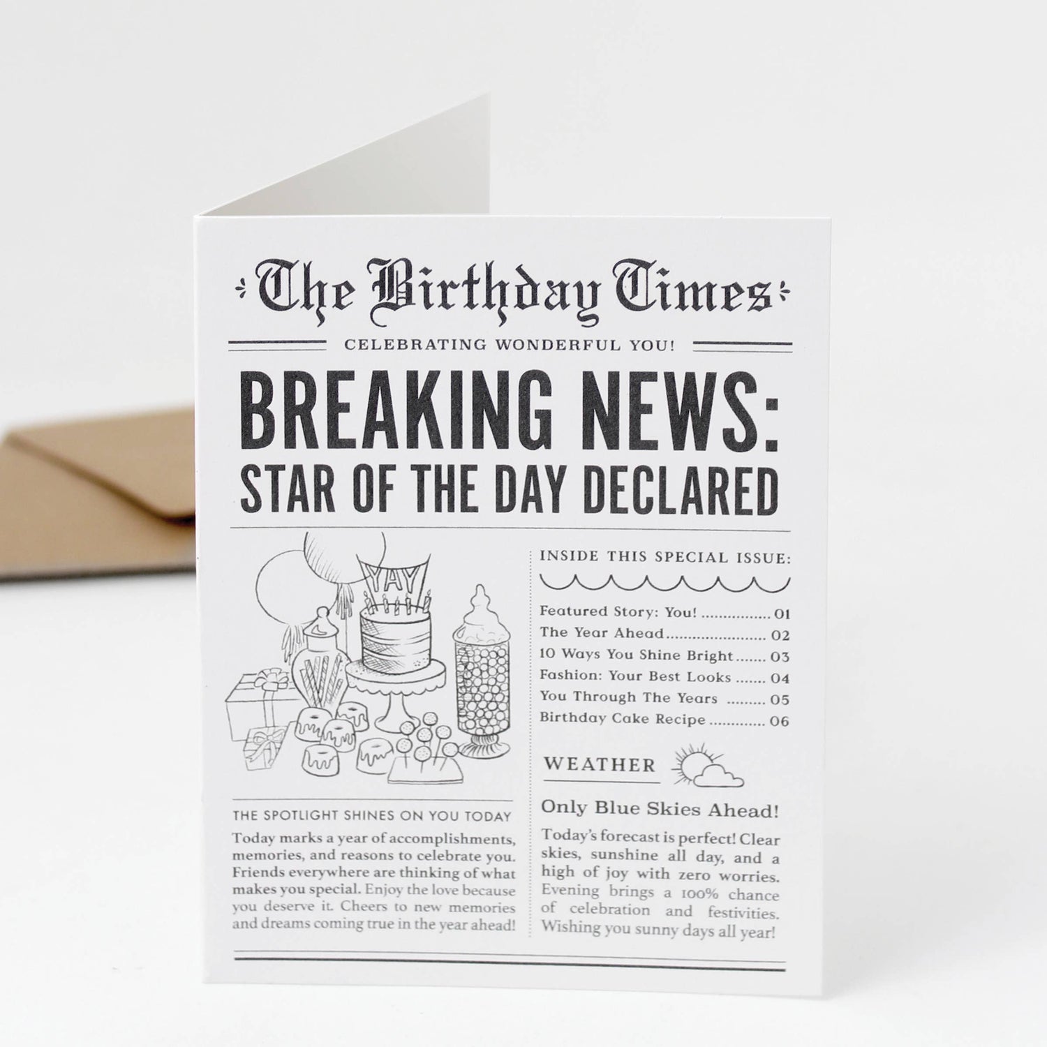 The Birthday Times Card