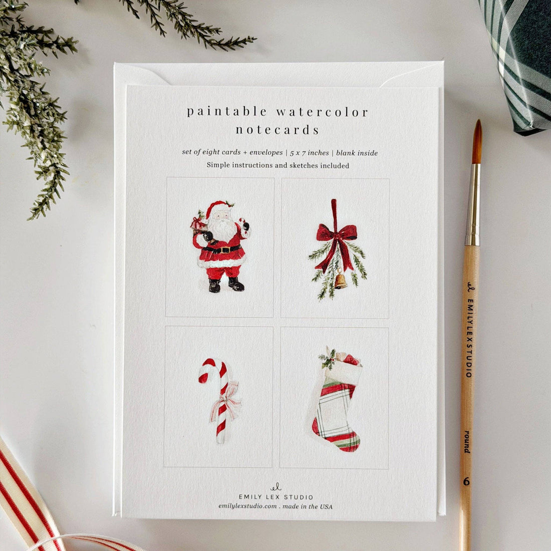 Christmas Paintable Notecard