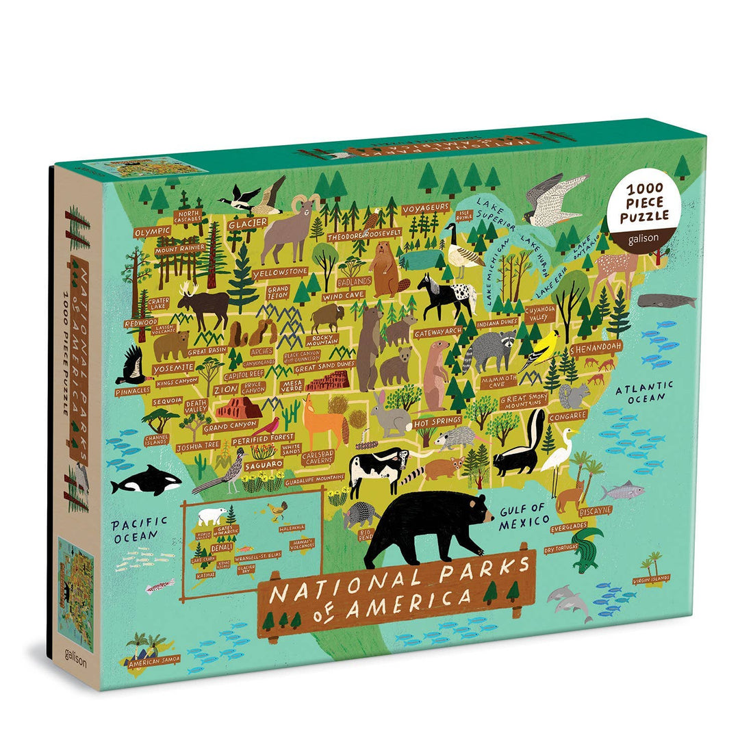 Galison: National Parks of America 1000 Piece Puzzle