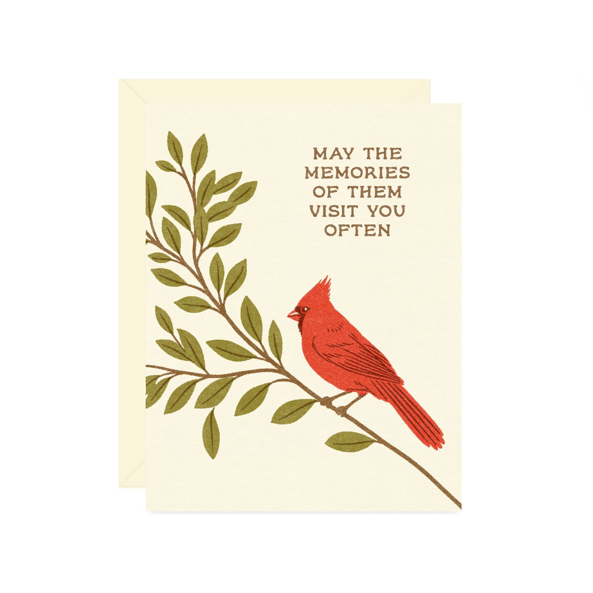 Cardinal Sympathy Card