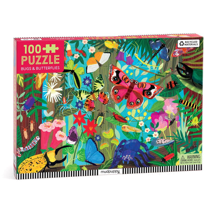 Mudpuppy: Bugs &amp; Butterflies 100 Piece Puzzle