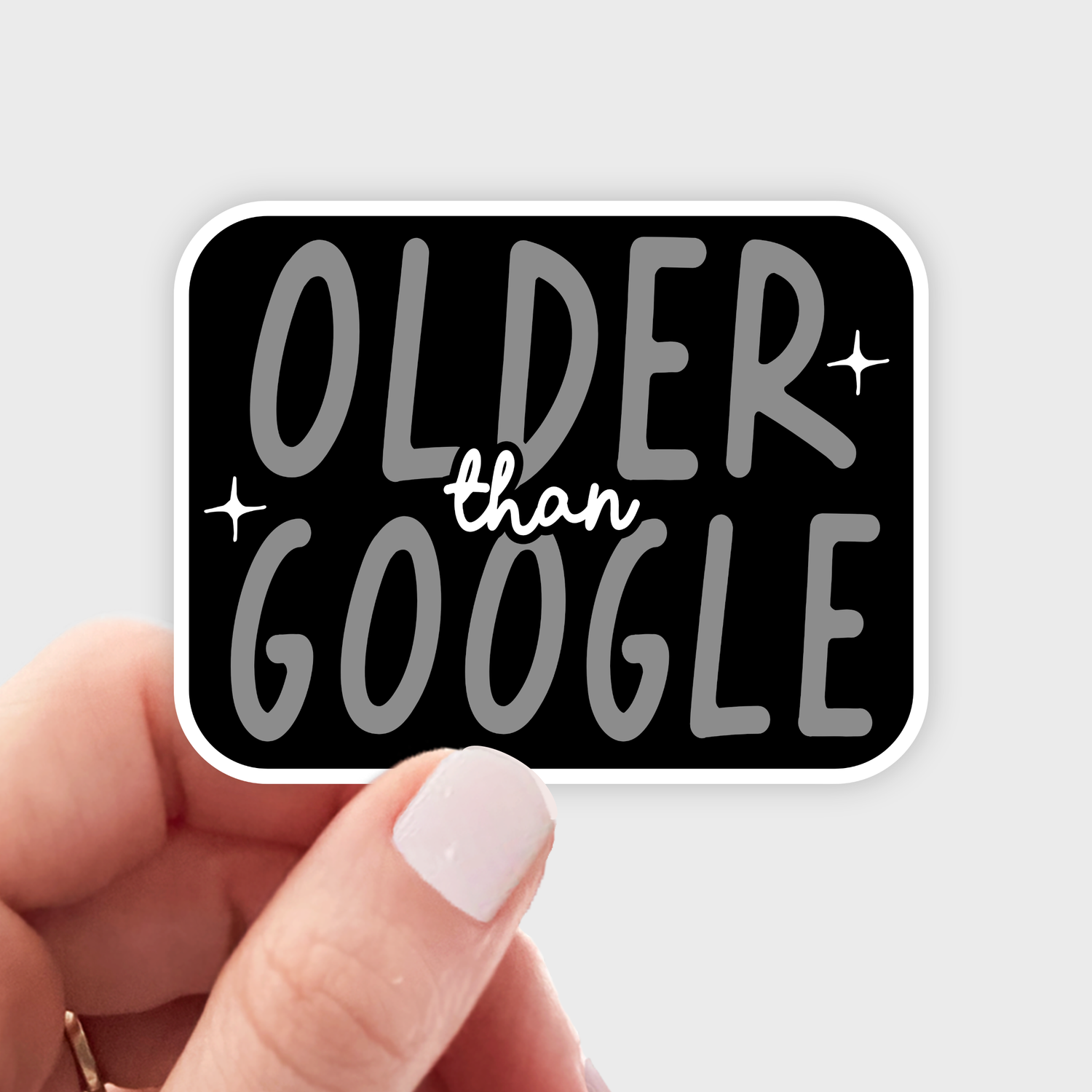 Older Than Google Sticker