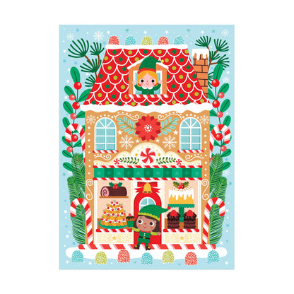 Galison Puzzle Ornament: Santa&