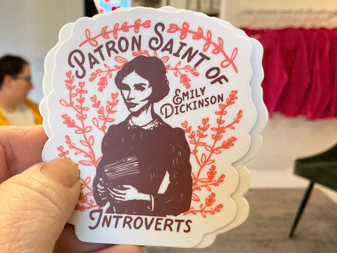 Patron Saint of Introverts Sticker