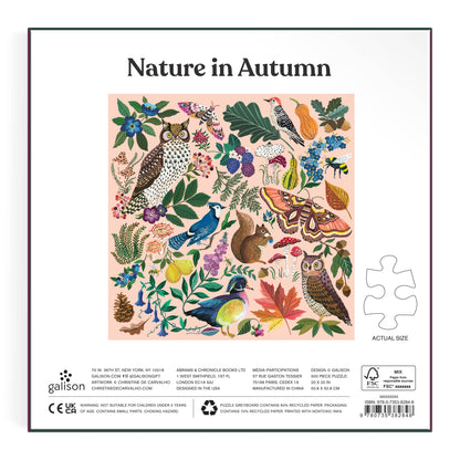 Galison: Nature in Autumn 500 Piece Puzzle