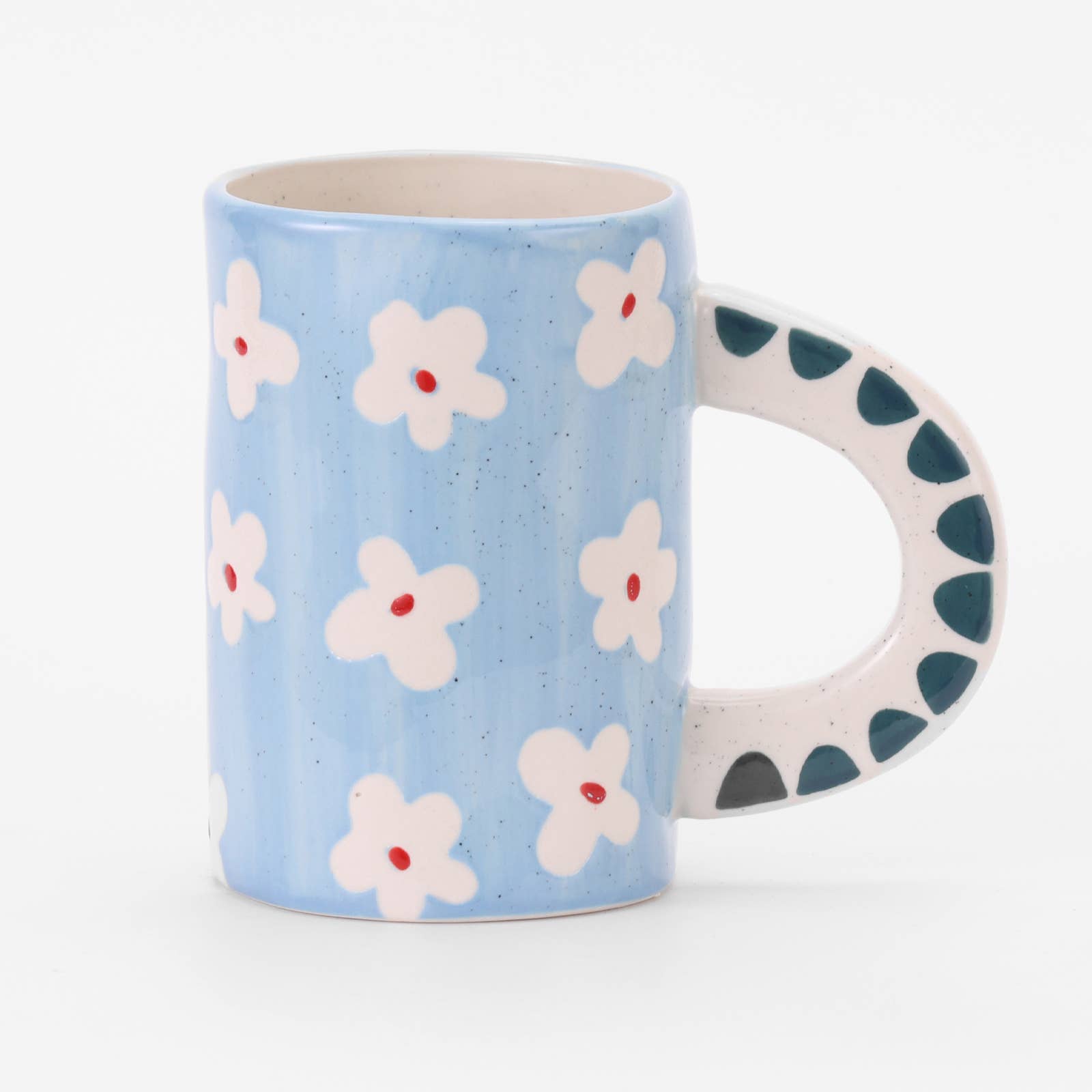 ChagoArt: Blue Flower Ceramic Mug