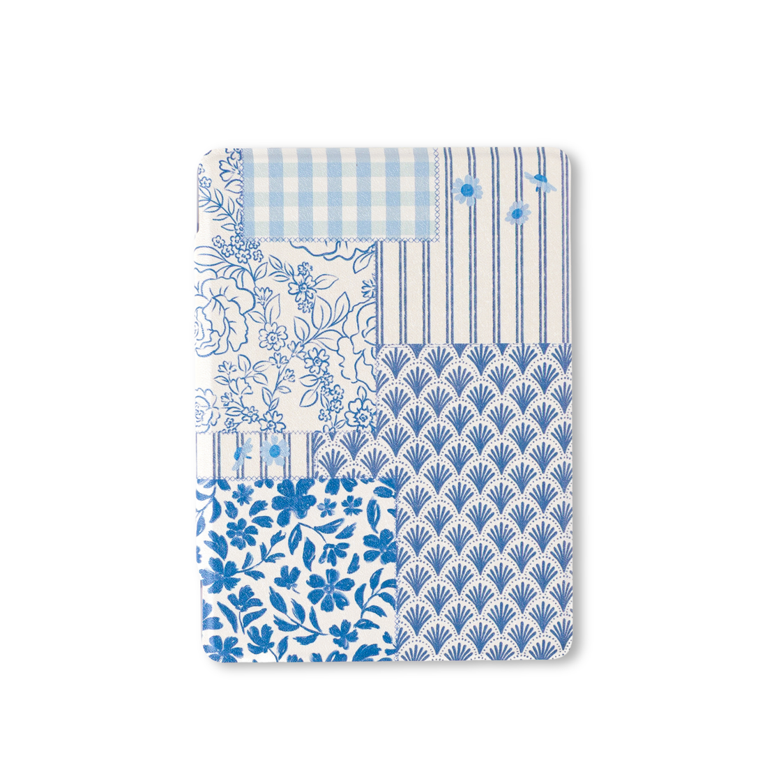 Coastal Patchwork Clear Back Kindle Case