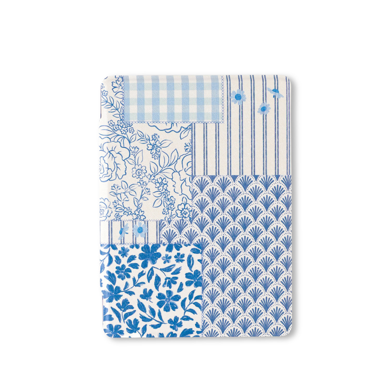 Coastal Patchwork Clear Back Kindle Case