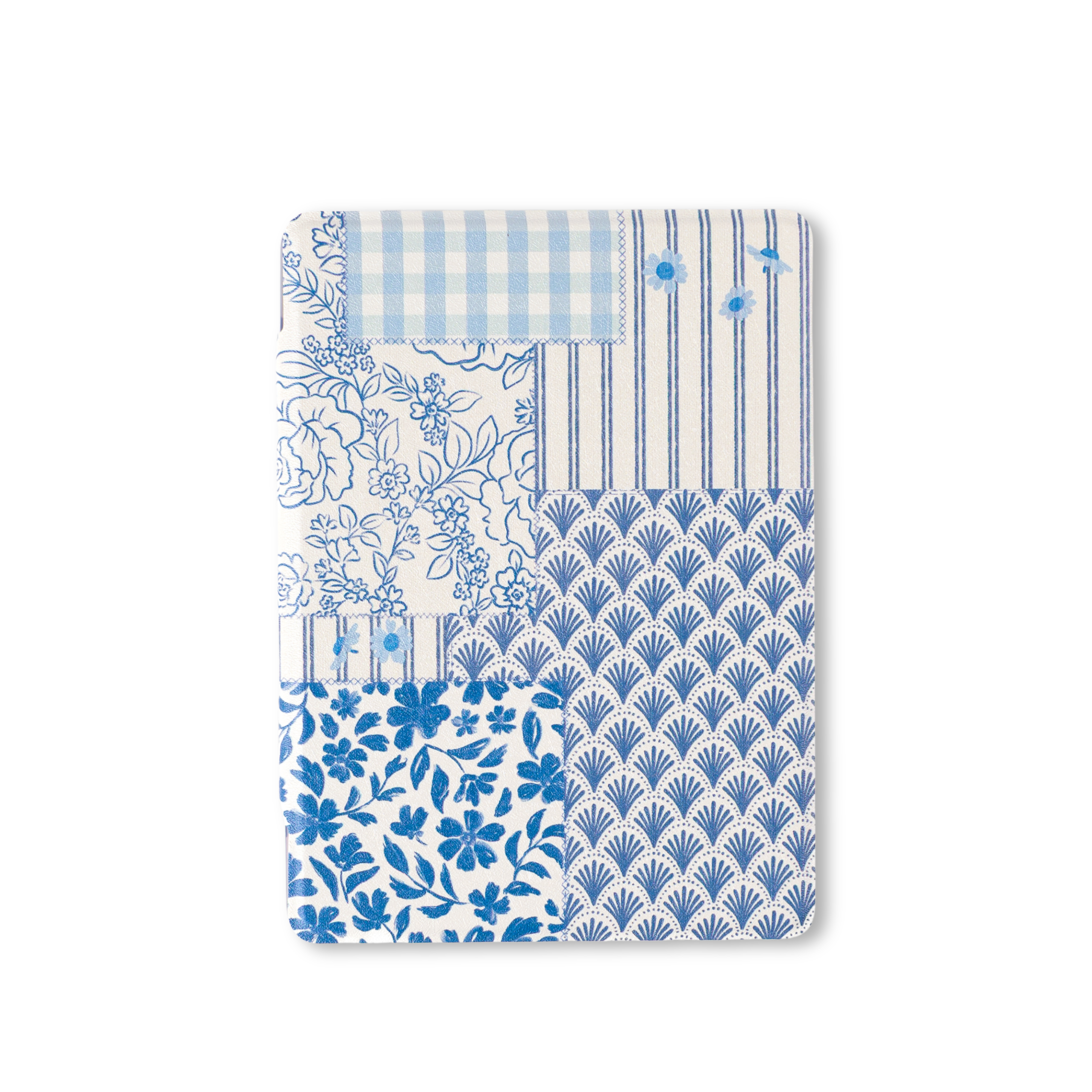 Coastal Patchwork Clear Back Kindle Case