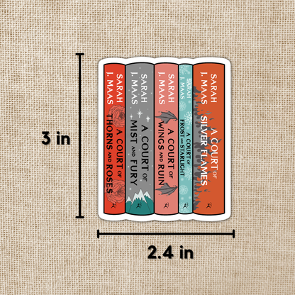 ACOTAR Series Stack Sticker: Sarah J. Maas