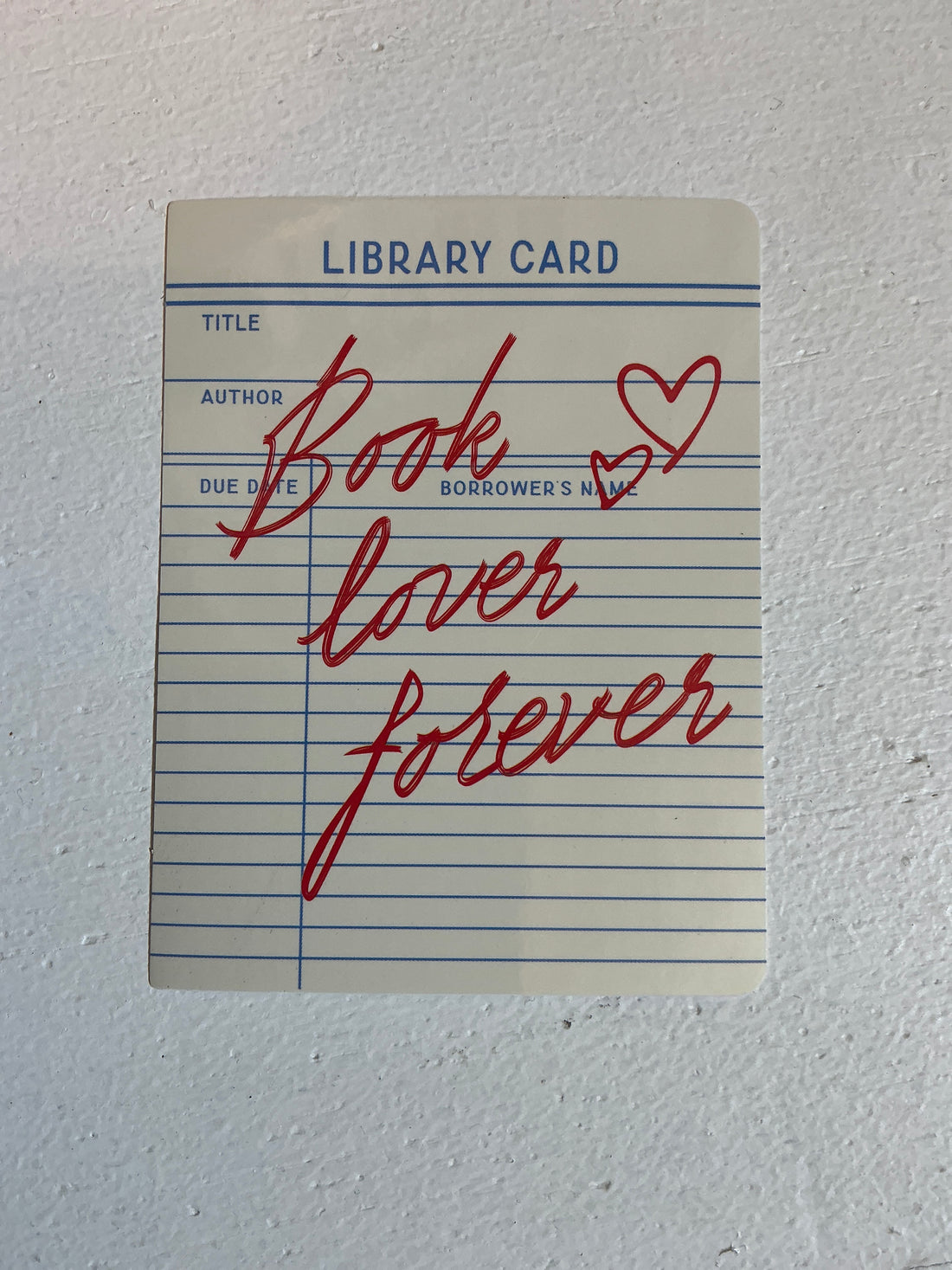 Library Card: Book Lover Sticker