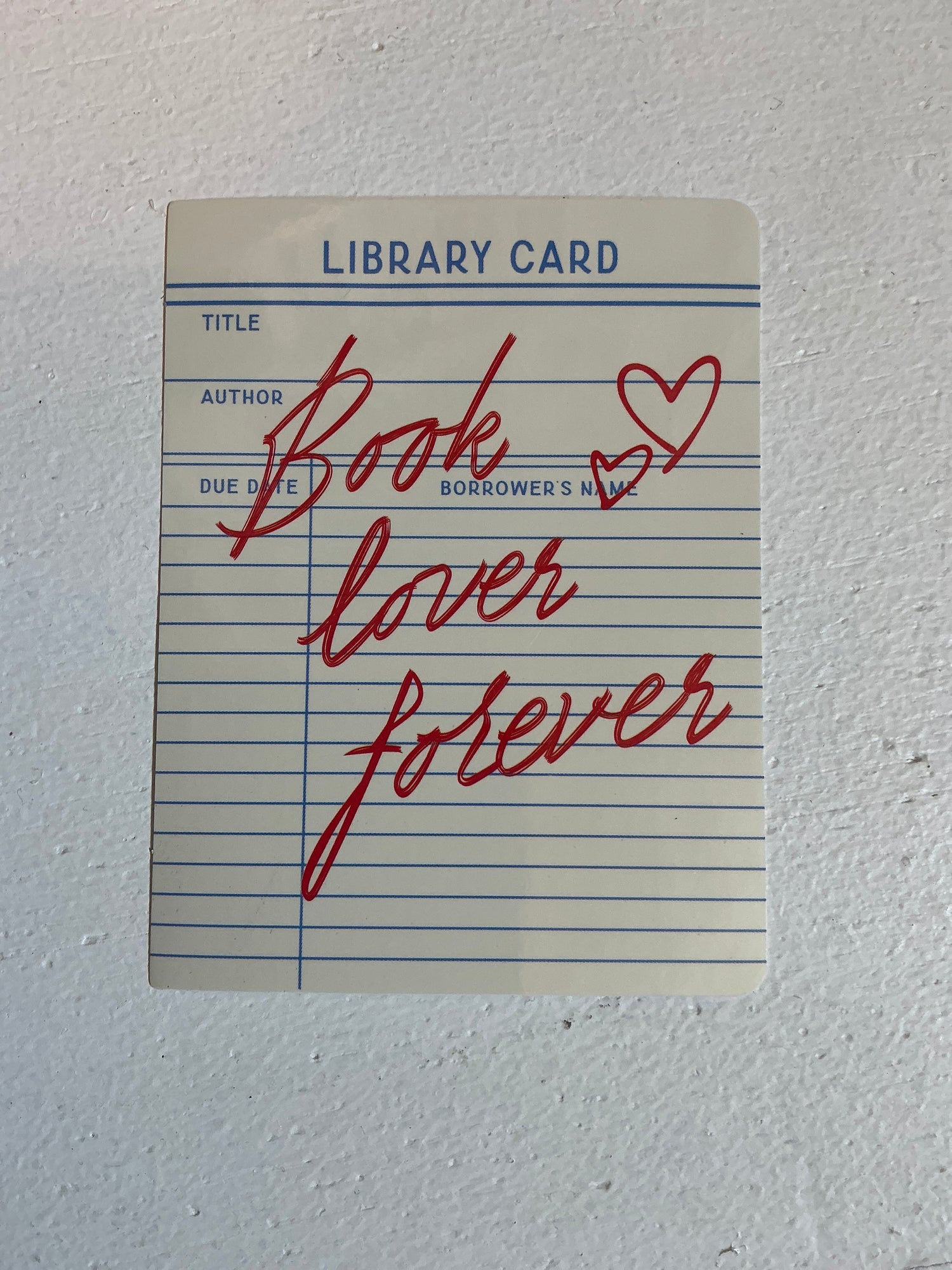 Library Card: Book Lover Sticker