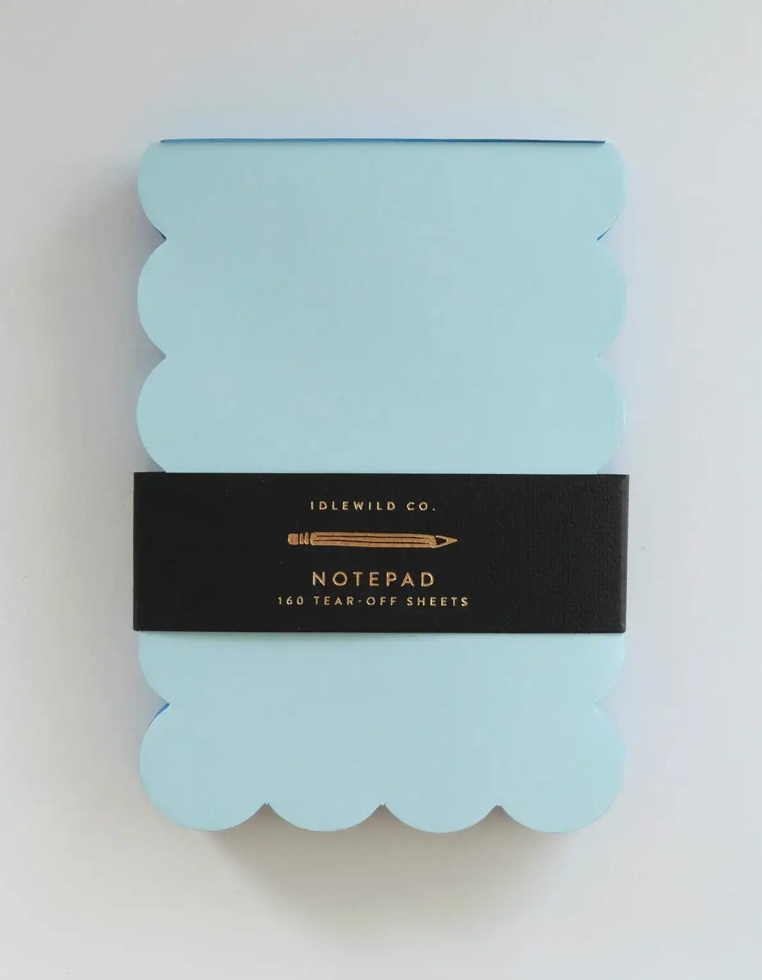 Scalloped Shaped Notepad | Aqua + Blue