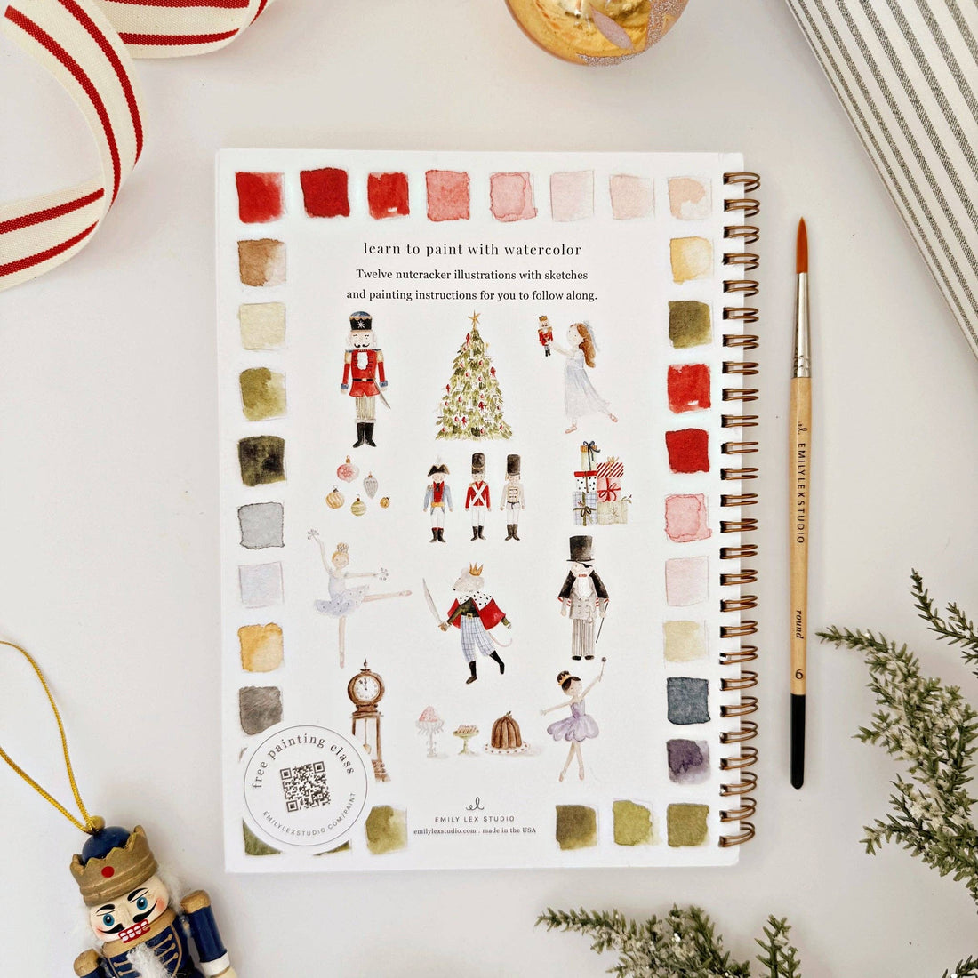 Emily Lex: Nutcracker Watercolor Workbook