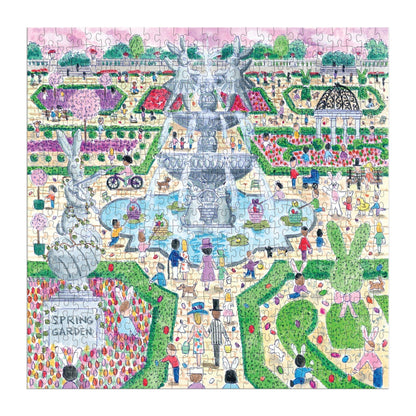 Galison: Michael Storrings Spring Egg Hunt 500 Piece Puzzle