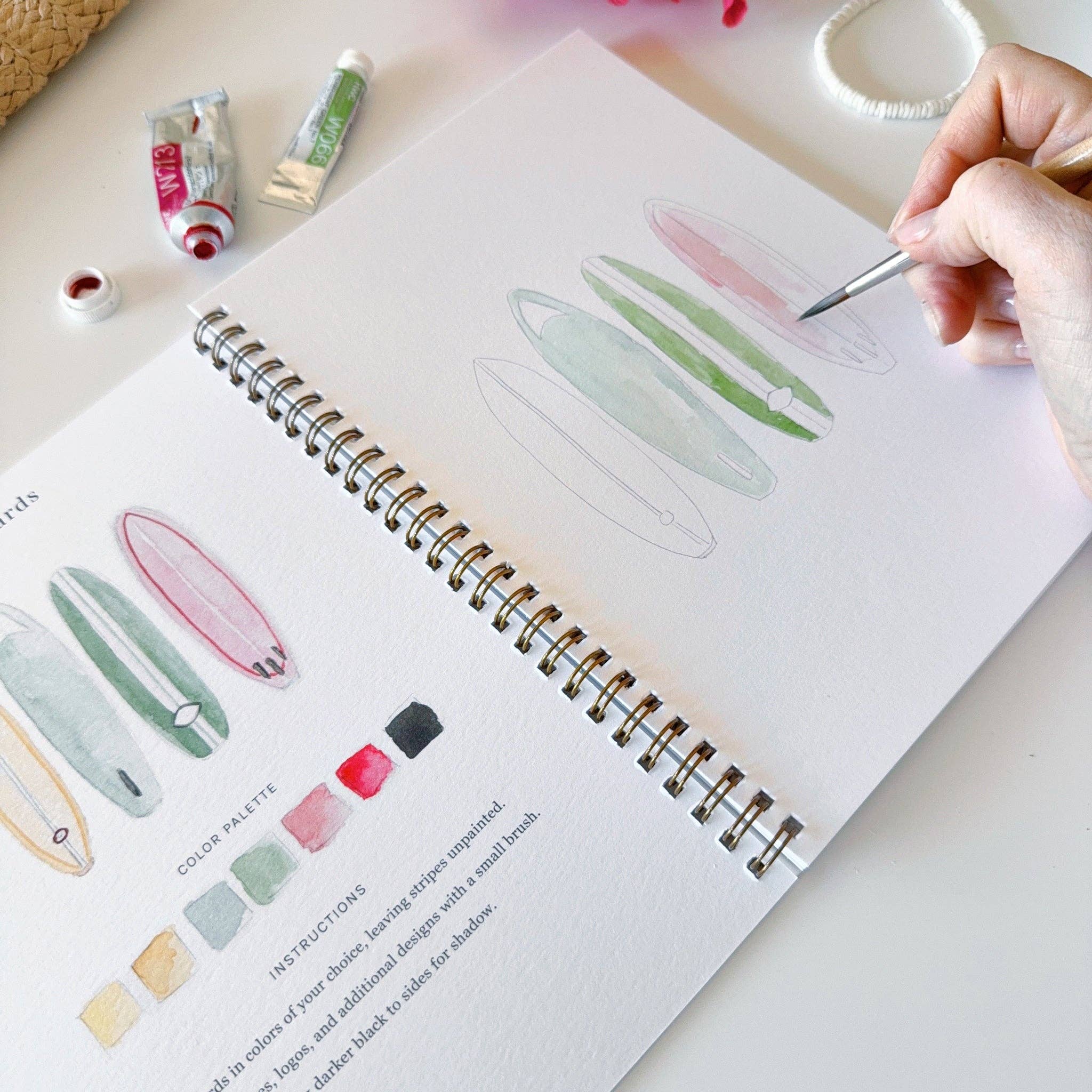 Emily Lex Tropical Watercolor Workbook