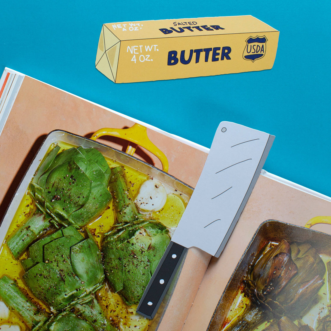 Stick of Butter Bookmark (it&