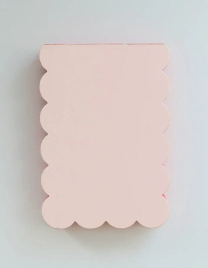 Scalloped Shaped Notepad | Peach + Persimmon