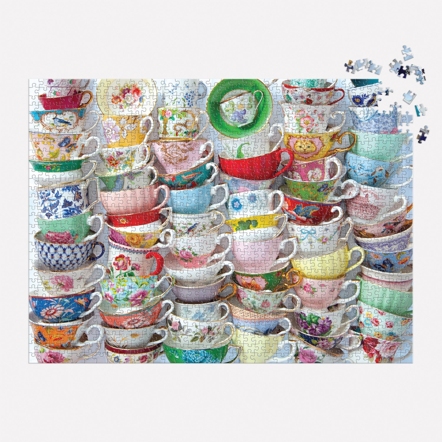 Galison Teacups 1000 Piece Puzzle