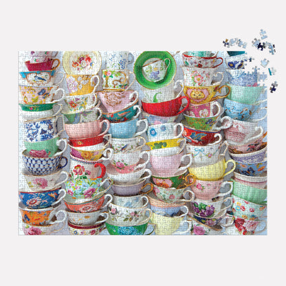 Galison Teacups 1000 Piece Puzzle