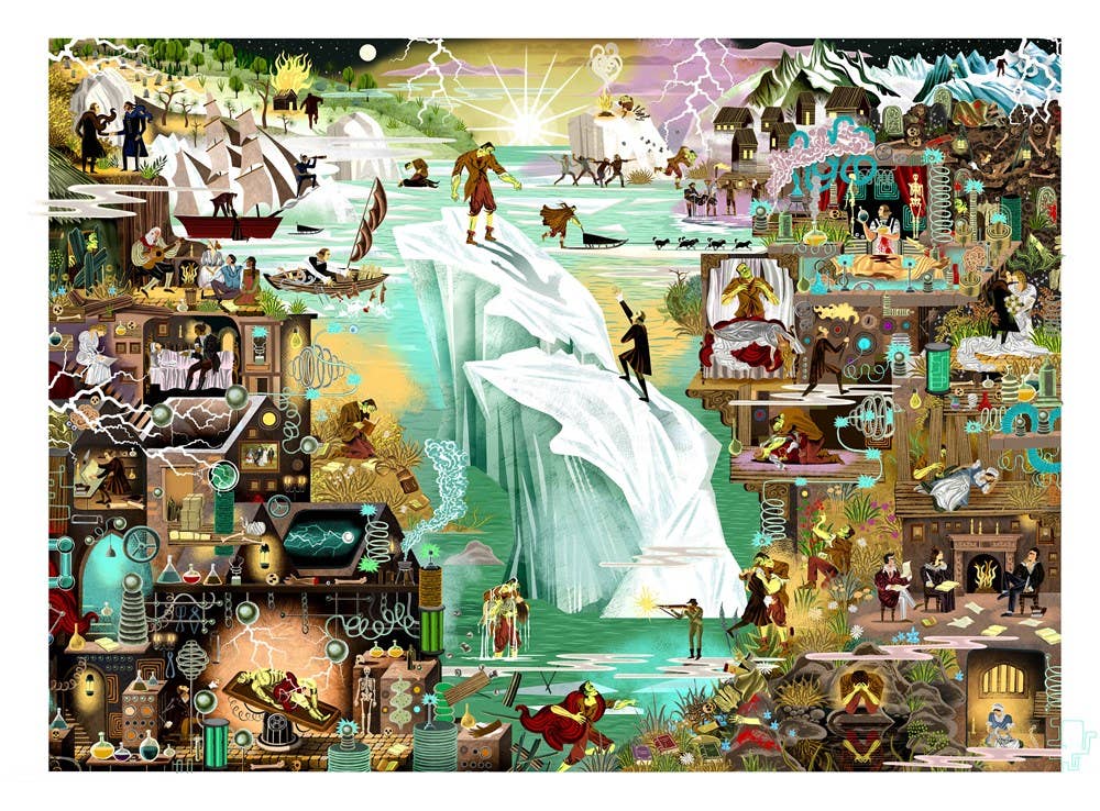 Laurence King: The World of Frankenstein 1000 Piece Puzzle