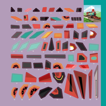 Paint by Sticker Kids: Trucks, Trains &amp; More