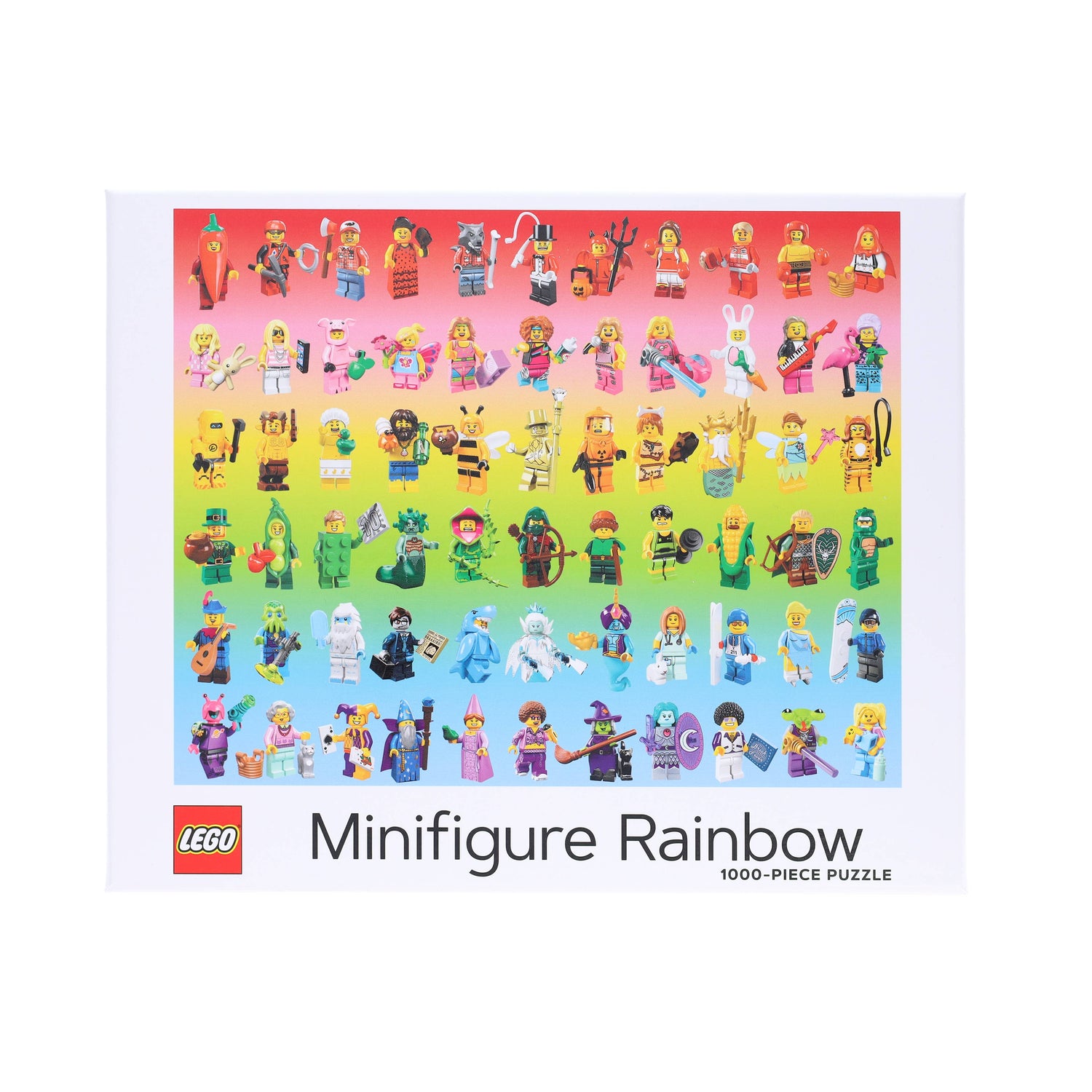 LEGO: Minifigure Rainbow 1000 Piece Puzzle