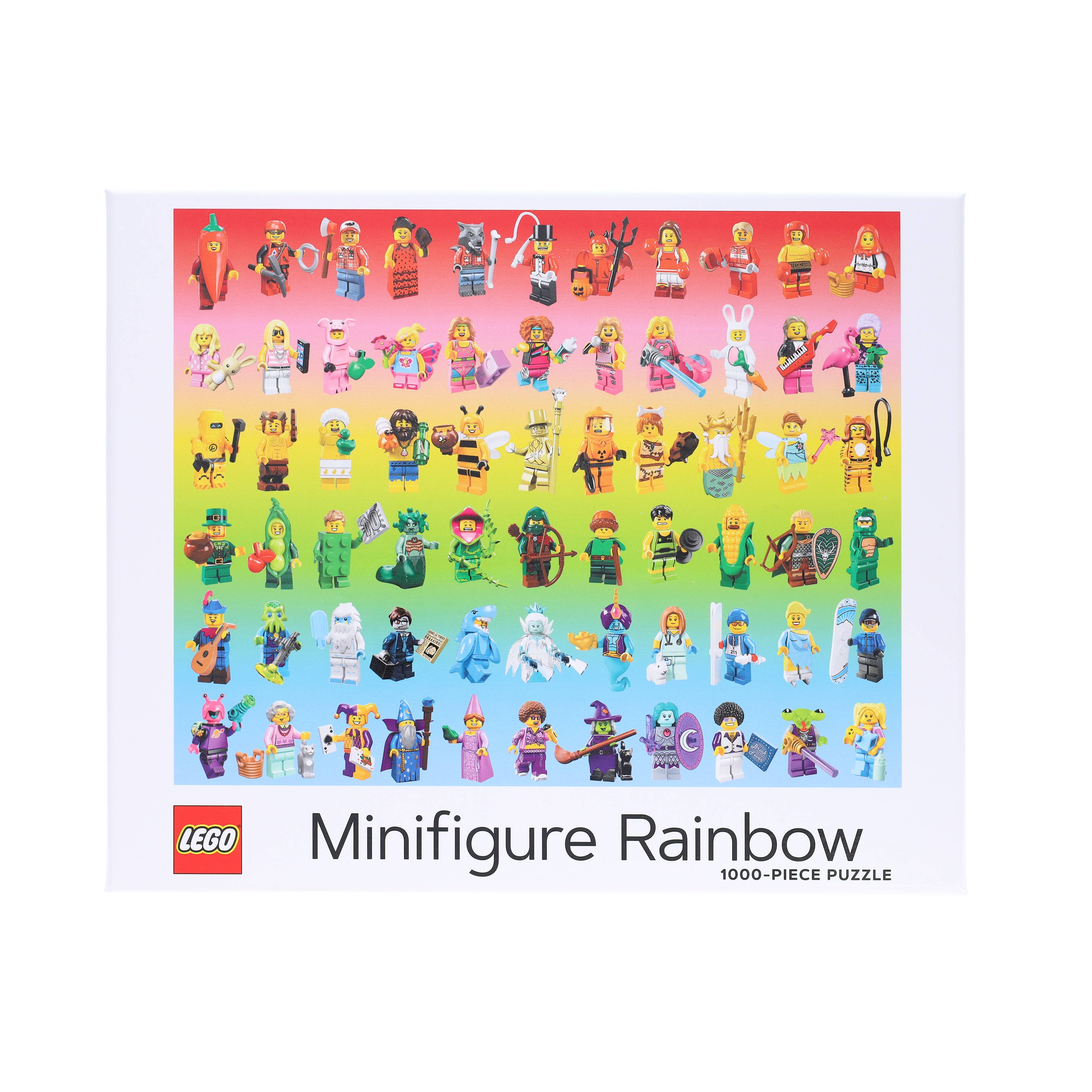 LEGO: Minifigure Rainbow 1000 Piece Puzzle