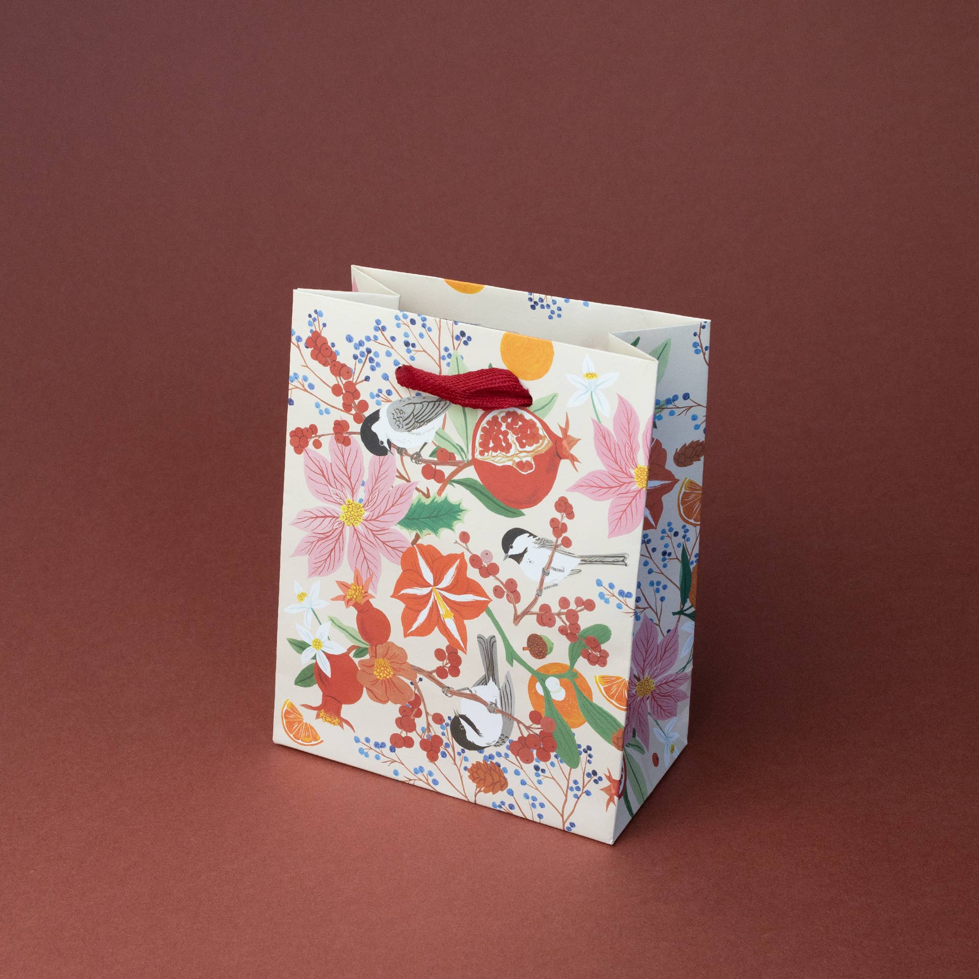 Winter Chickadees Small Gift Bag
