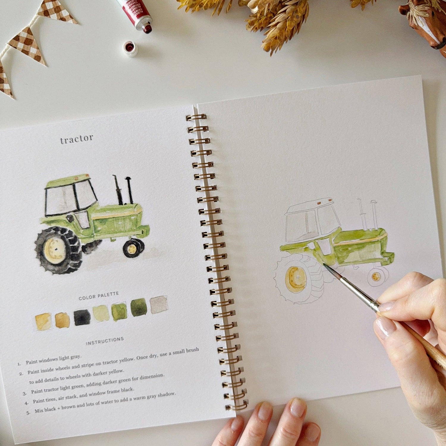 Emily Lex: Farm Watercolor Workbook