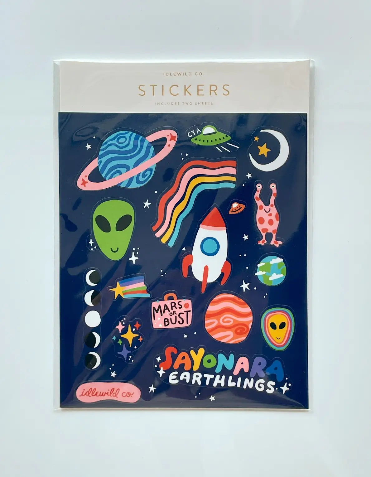 Space Race Sticker Sheets