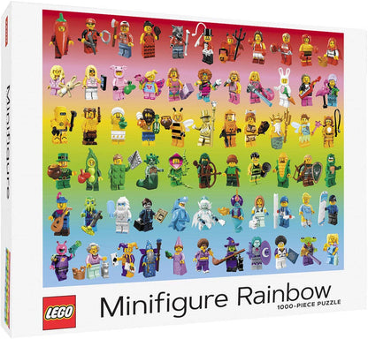 LEGO: Minifigure Rainbow 1000 Piece Puzzle