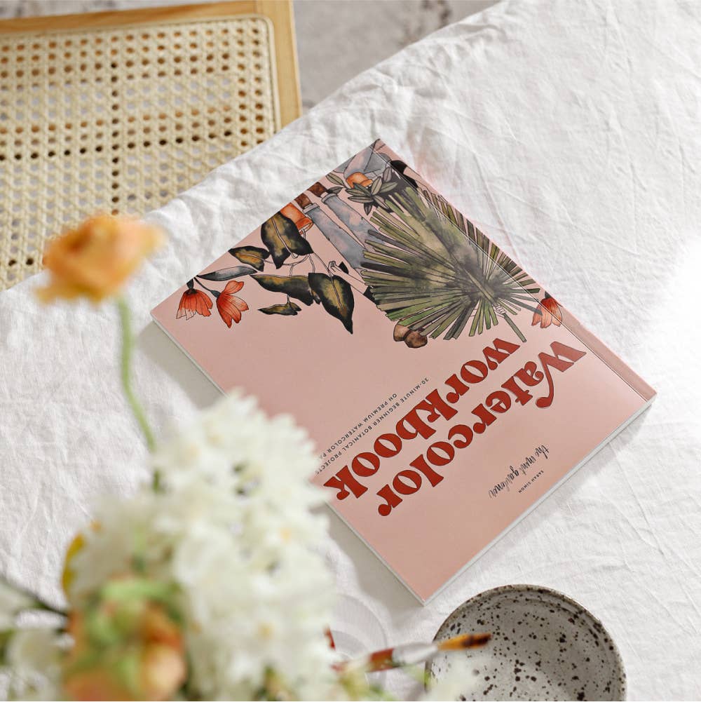 Watercolor Workbook: 25 Beginner Botanical Projects on Premium Watercolor Paper